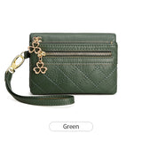 Cartera corta vintage plegable con pulsera para mujer