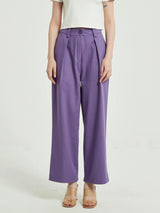 High-Waist Wide Leg Vintage Style Trousers