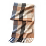 Luxury Cashmere Scarf with Tassels - Stylish Wrap and Shawl