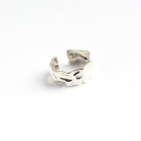 Ladies Sterling Silver Retro Ring - Dazpy