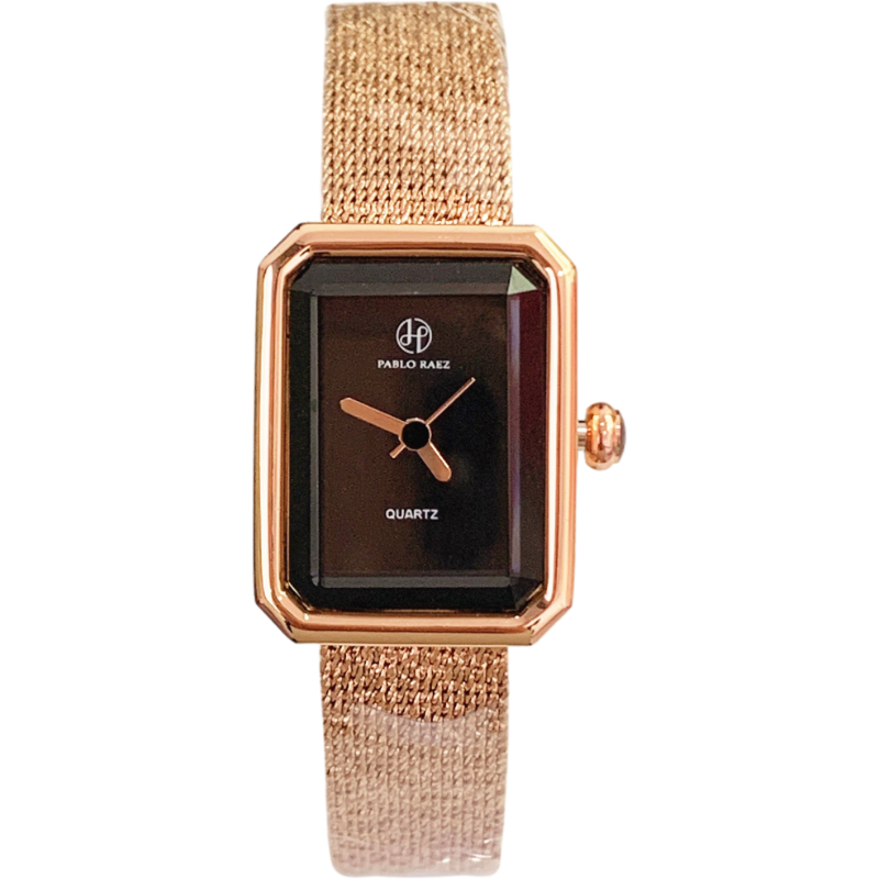 Square Dial Mesh With Delicate Quartz Watch Waterproof - Dazpy