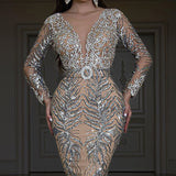 New Women's Fashion Personality Bronzing Dress