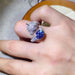 Fashion Color 8-heart 8-cut Mosan Diamond Ring - Dazpy