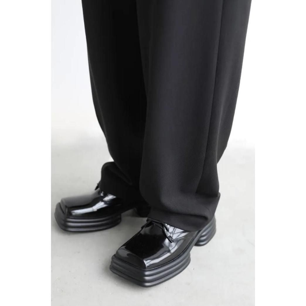 Elegant Twill Wide Leg Suit Pants for Women