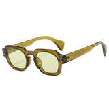 Eckige Vintage-Sonnenbrille mit UV400-Schutz