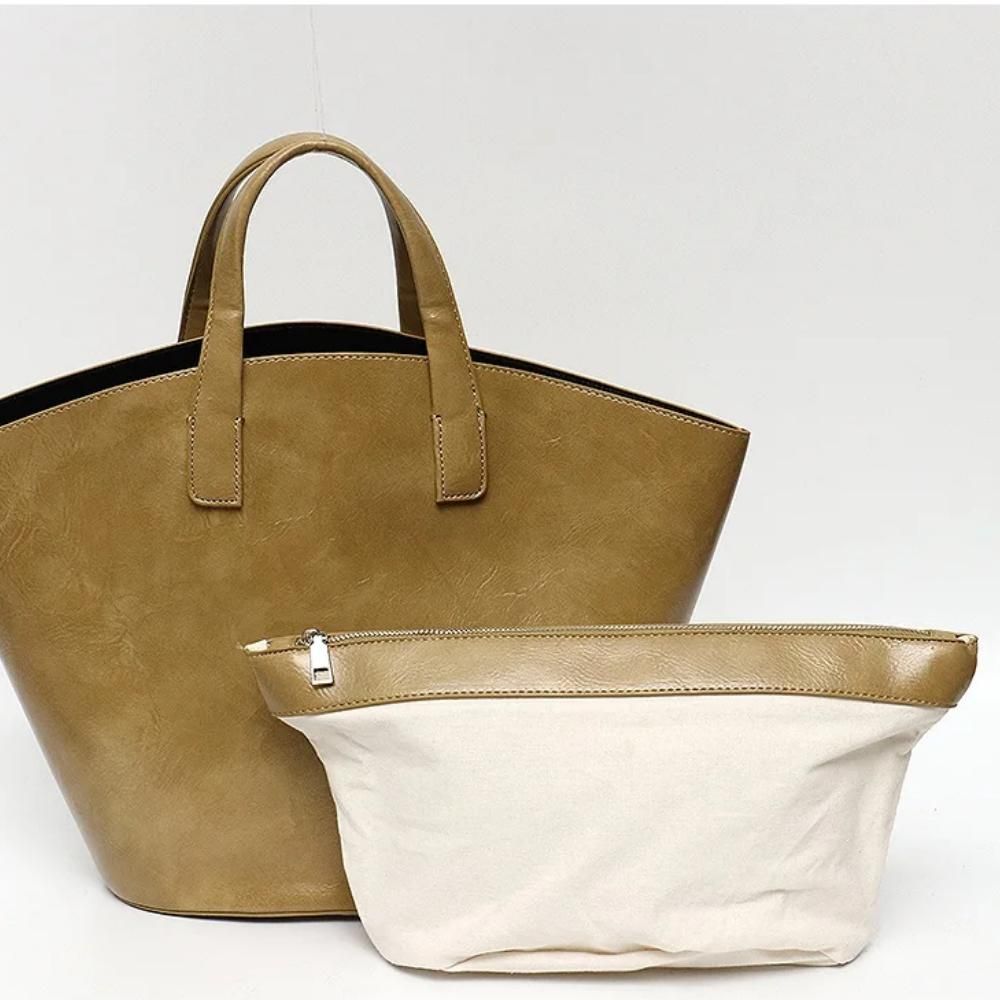 Bolso tote elegante de cuero vegano