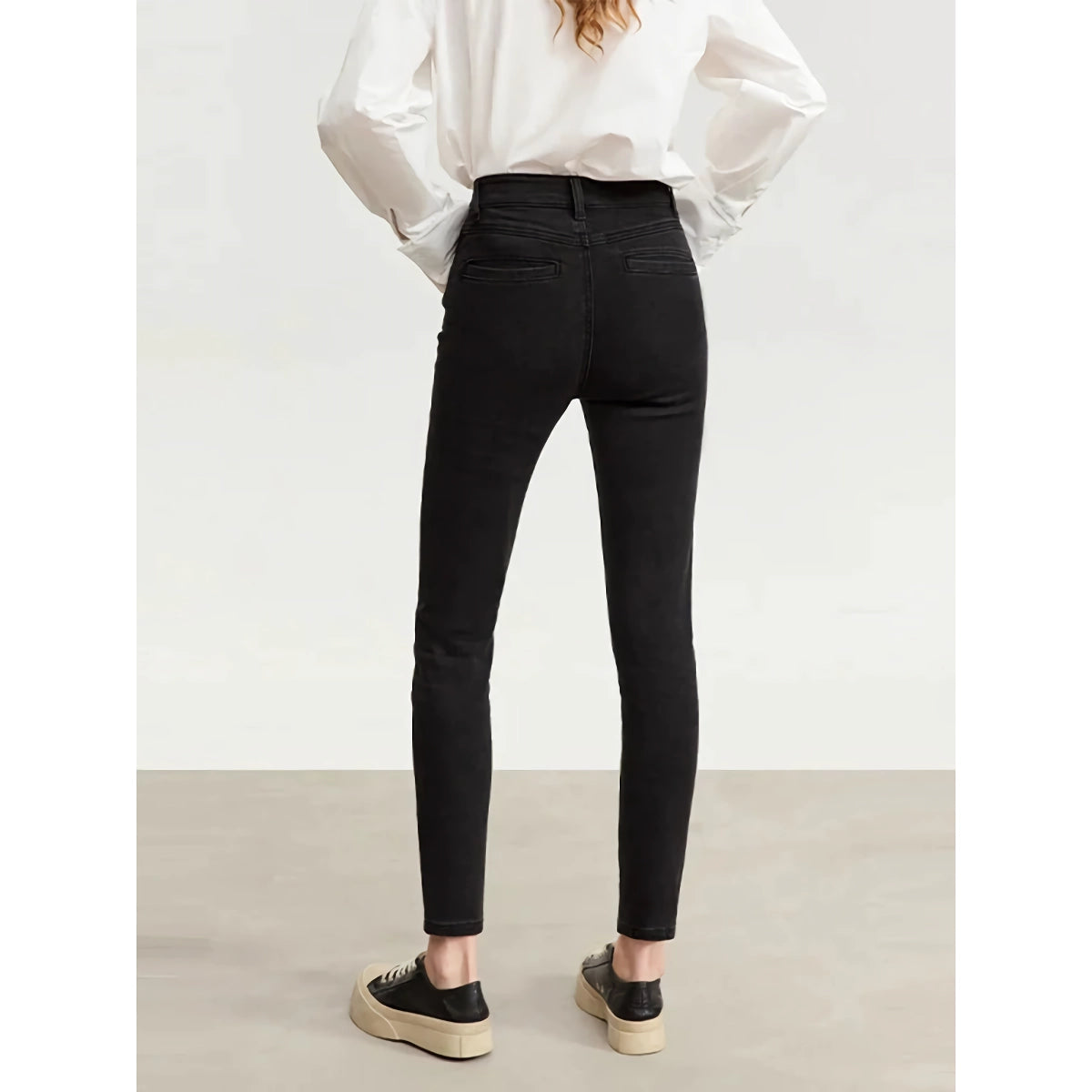 Stilvolle Herbst-Stickerei Slim Fit Damen Jeans