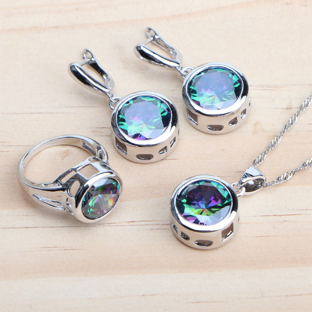 Women's Sterling Silver Jewelry Set - Dazpy