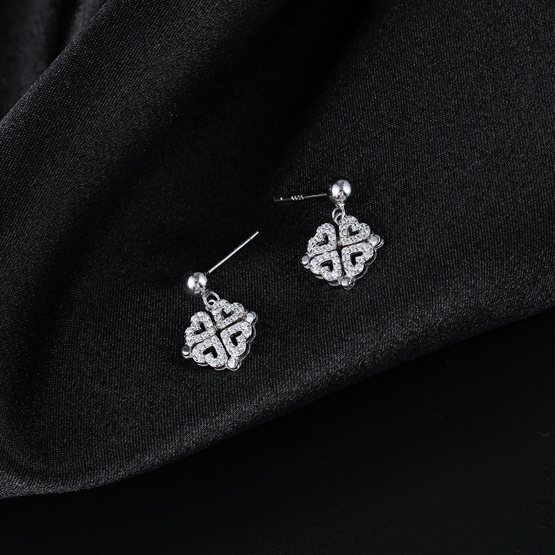 S925 Love Clover Fashion Earrings - Dazpy