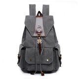 Retro Male Outdoor Canvas Big Travel Backpack - Dazpy