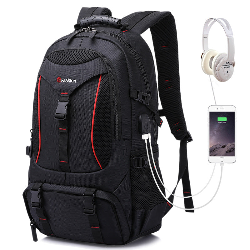 Fashion Leisure Travel Backpack Student Male - Dazpy