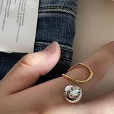 Exaggerated Personality Large And Small Ball Rings Fashionable And Irregular - Dazpy