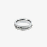 Titanium Steel Colorless Simple Hip Hop Ring - Dazpy