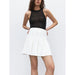 Elegant White Wool Blend Sleeveless Tank Top