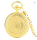 Bronze Transparent Bottom Glossy Semi-automatic Mechanical Pocket Watch - Dazpy