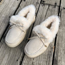 Zapatos de invierno sin cordones y tacón bajo para mujer