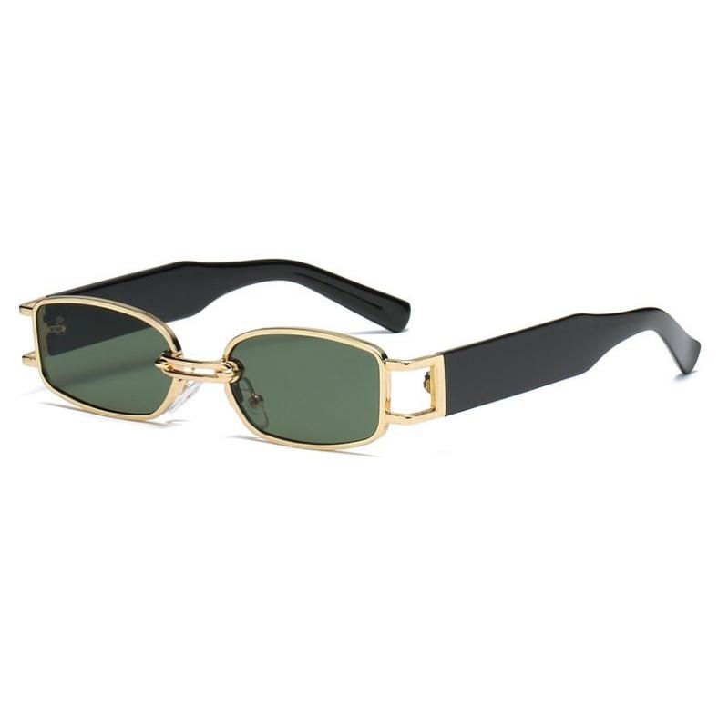 Quadratische Vintage-Sonnenbrille für Unisex