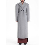 Elegant Women's Woolen Overcoat