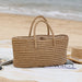 Handgemachte Strandtasche aus Stroh