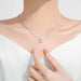 Women's Temperament Fashion Simple Silver Pendant Necklace - Dazpy