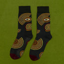 Men's Cotton Streetwear Socks with Color Pattern