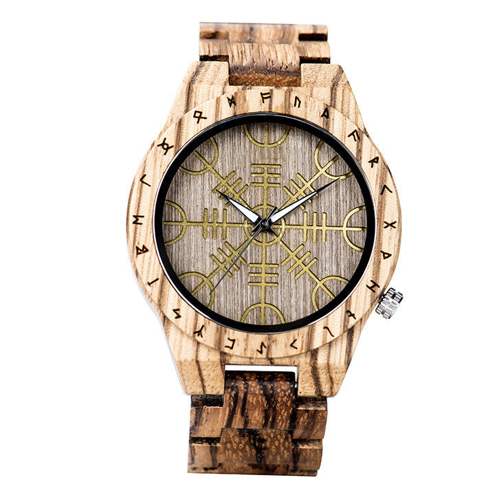 Leisure Ebony All Wood Watch - Dazpy