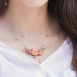 Enamel Colored Three-dimensional Flower Sweet Female Necklace - Dazpy