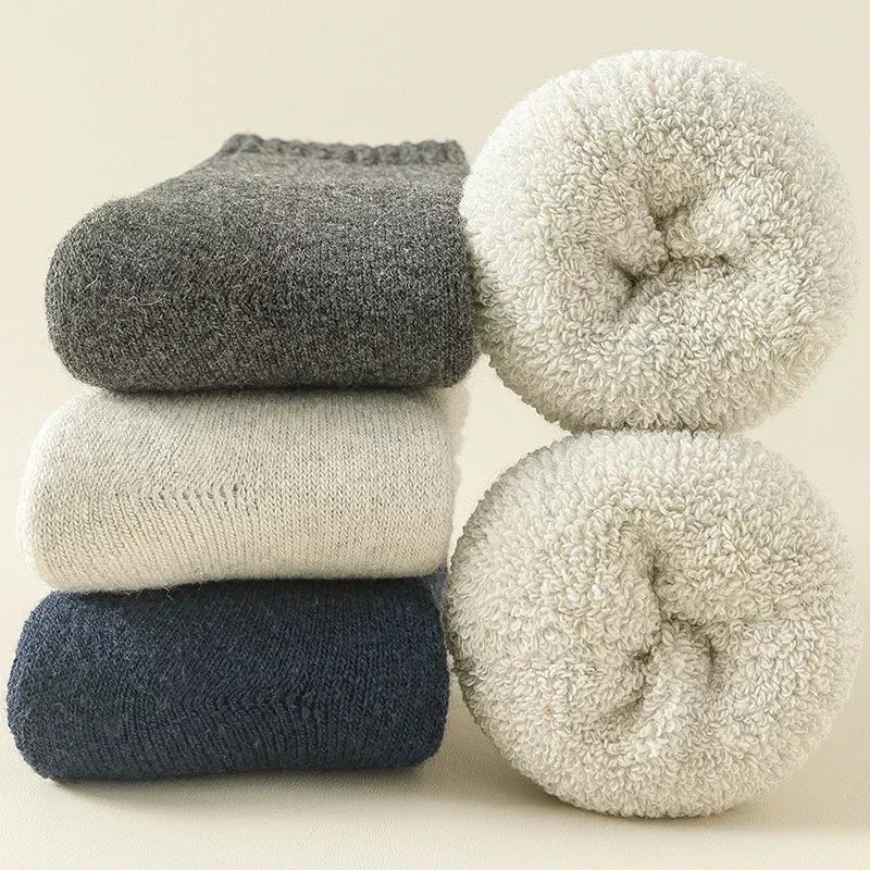 3 Paar Unisex Wollsocken