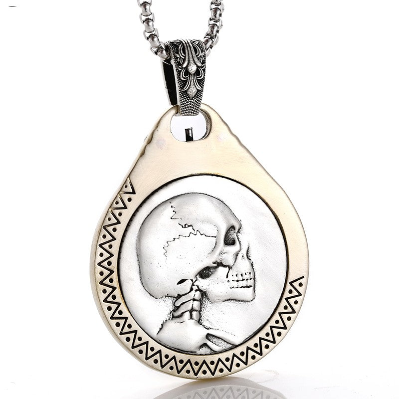 Scarab Mechanism Wandering Coin Pendant Male Necklace Female - Dazpy