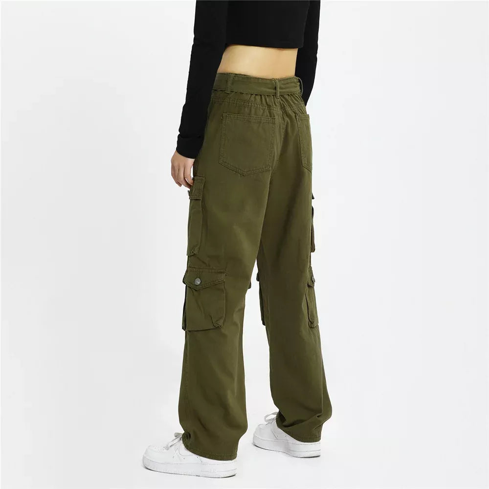 Pantalones cargo verde militar