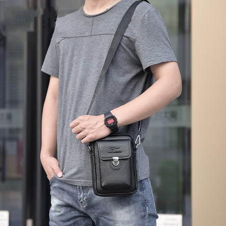 Men's Fashion Casual Mobile Phone Bag Messenger Bag - Dazpy