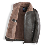 Plush Thick Leather Men's Free Care Jacket