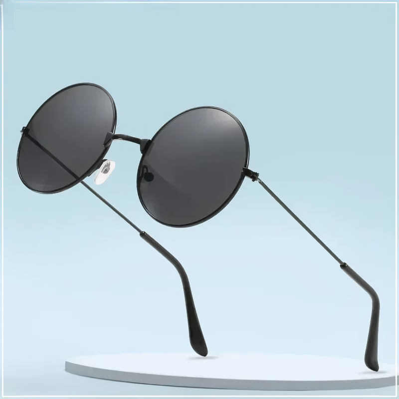 Stylische runde Retro-Sonnenbrille aus Metall