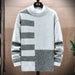 Men Casual Round Neck Long-sleeved Sweater