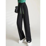 Loose Fit Wide Leg Women’s Pants with Elastic Waistband