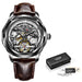 Mechanical Watch New Concept Skeleton Design Tourbillon Waterproof Watch - Dazpy