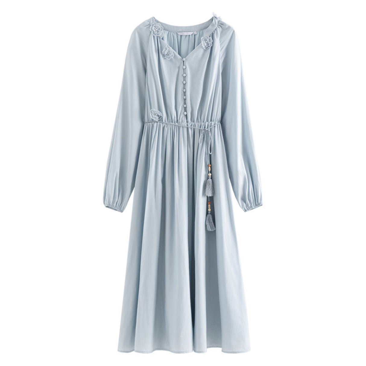 French Pastoral Style Long-sleeved Dress for Women