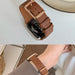 Square Buckle Small Waist Thin Lychee Leather Strap - Dazpy