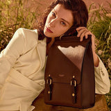 Vintage Leather Backpack for Women: Versatile, Stylish School and Travel Bag