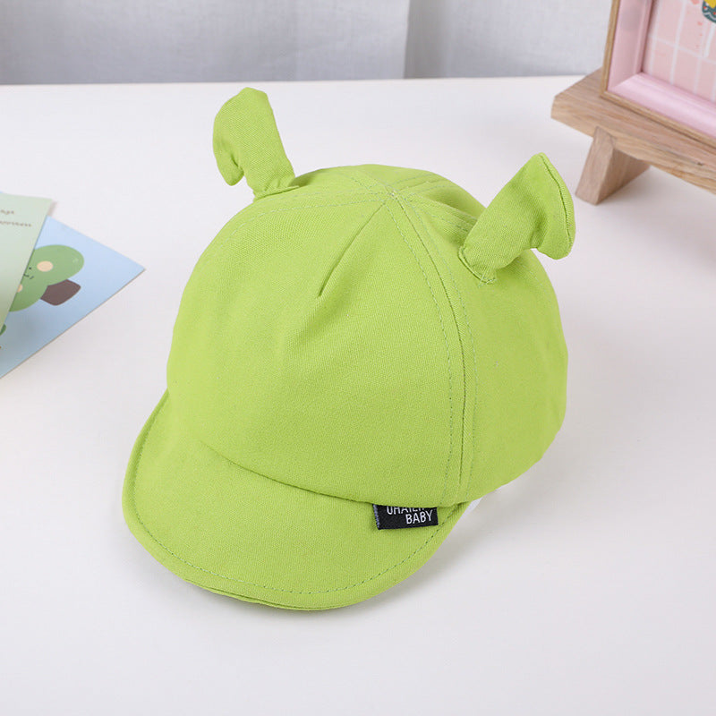 Gorro de bebé de dibujos animados verde