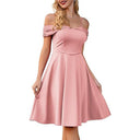 Vestido midi retro de tirantes finos para mujer