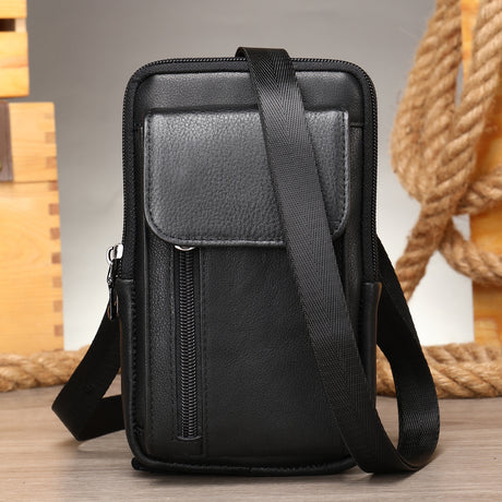 Men's Leather Casual One-shoulder Messenger Bag - Dazpy