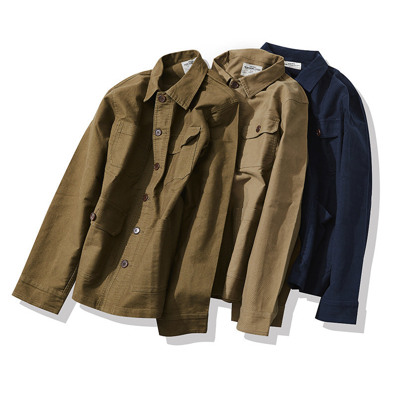 French Workwear Jacket Multi-bag Men