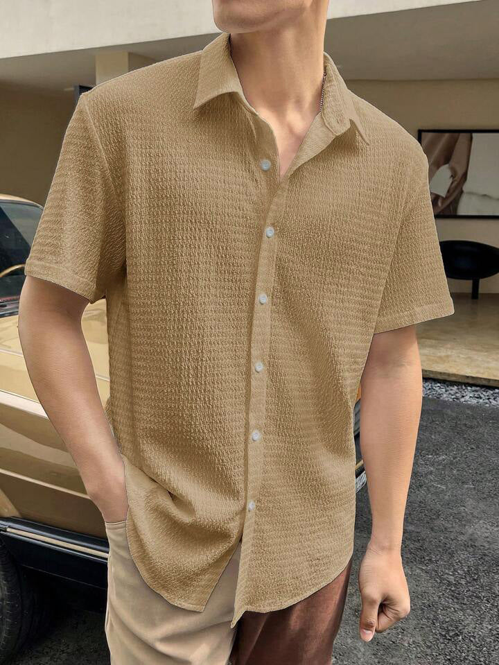 Men's Fashion Short-sleeved Commuter Shirt Casual