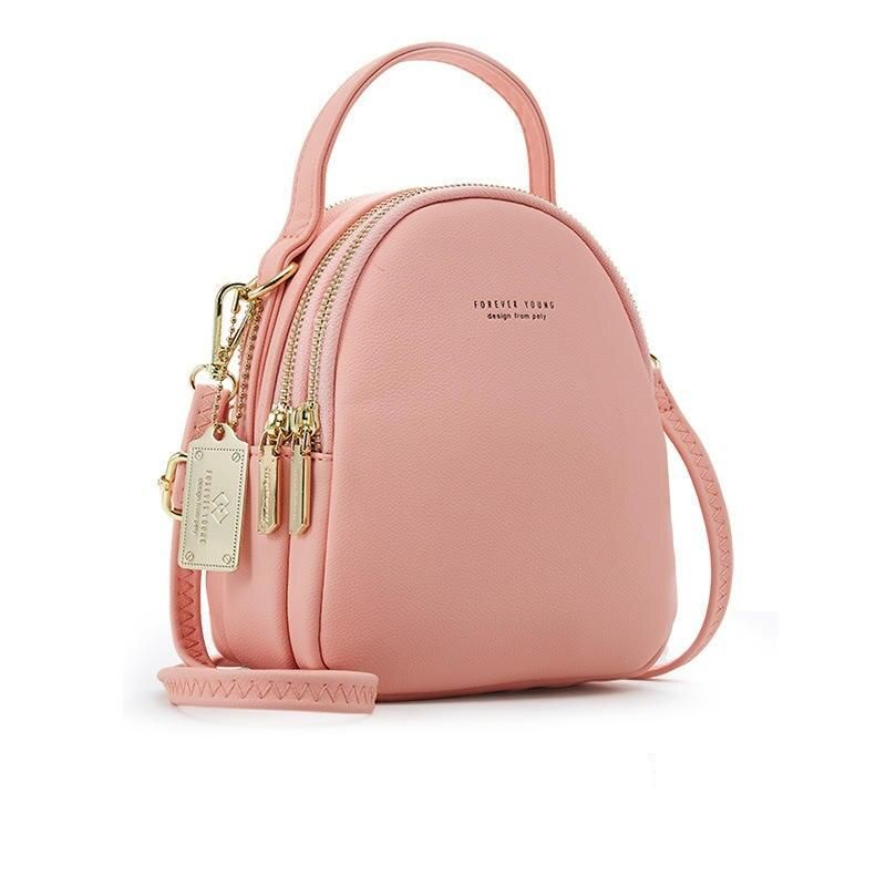 Mini mochila elegante - Bolso de hombro de moda de cuero PU para mujer