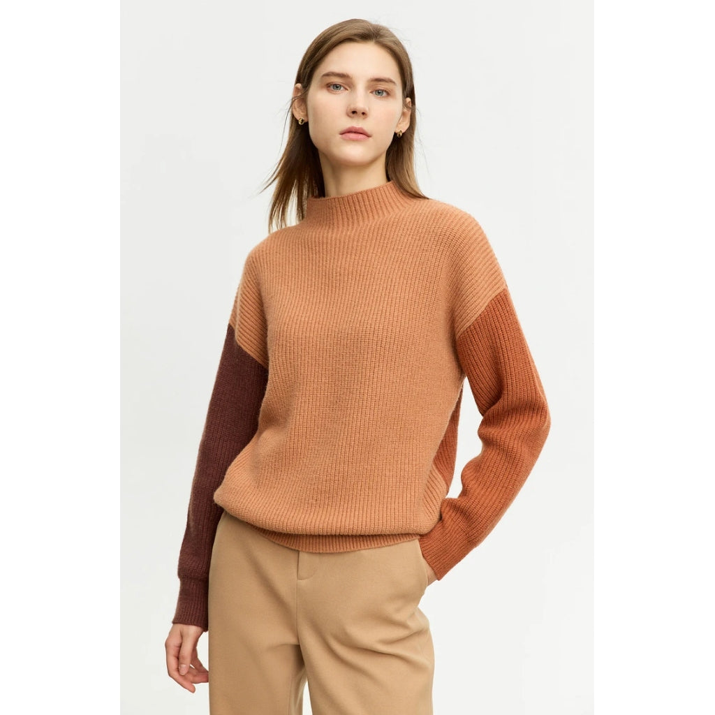 Minimalistisches, gespleißtes Stricktop für Damen