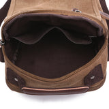 Multi-pocket Single Shoulder Canvas Men's Messenger Bag - Dazpy