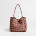 Vintage Plaid Square Shoulder Bag