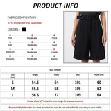 Elegant High-Waisted Black Pleated Shorts for Women