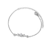 Zirkonia-Blumen-Charm-Armband